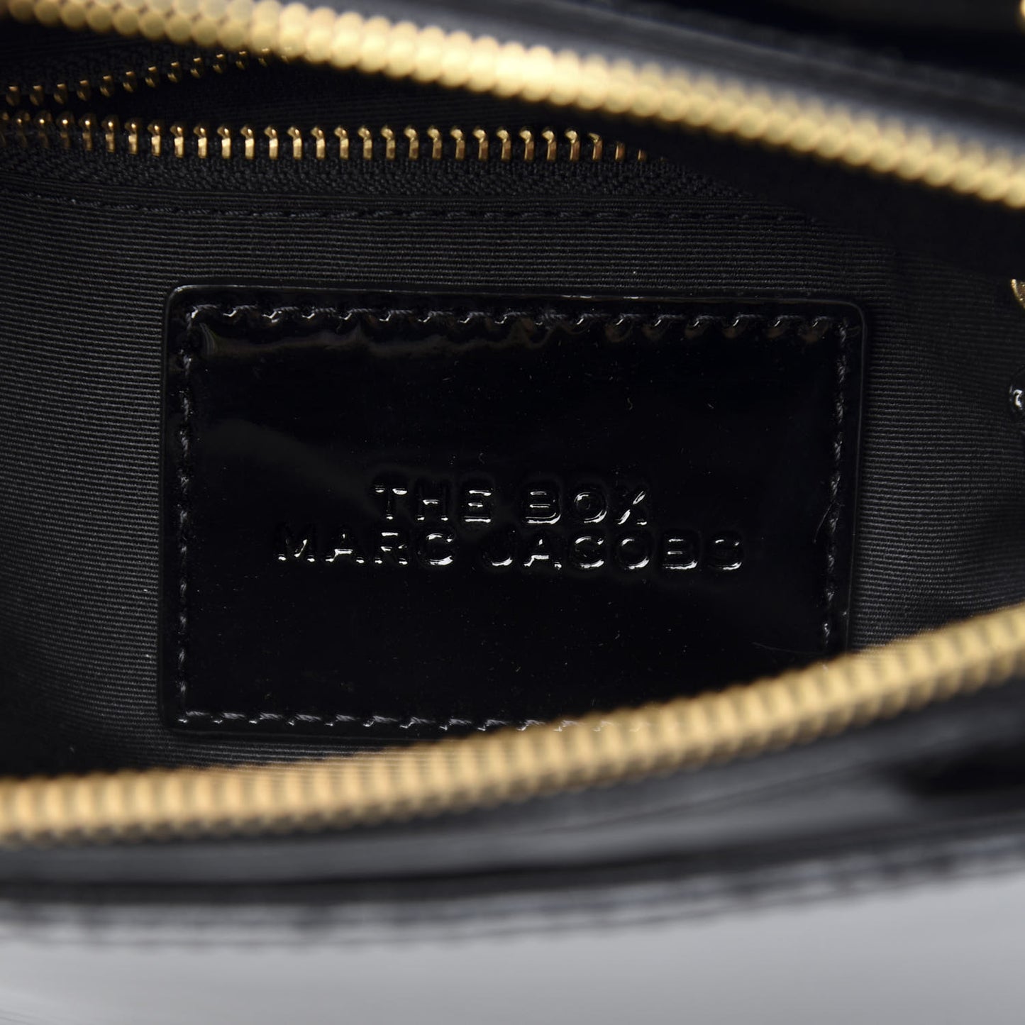 Patent The Box 20 Crossbody Black