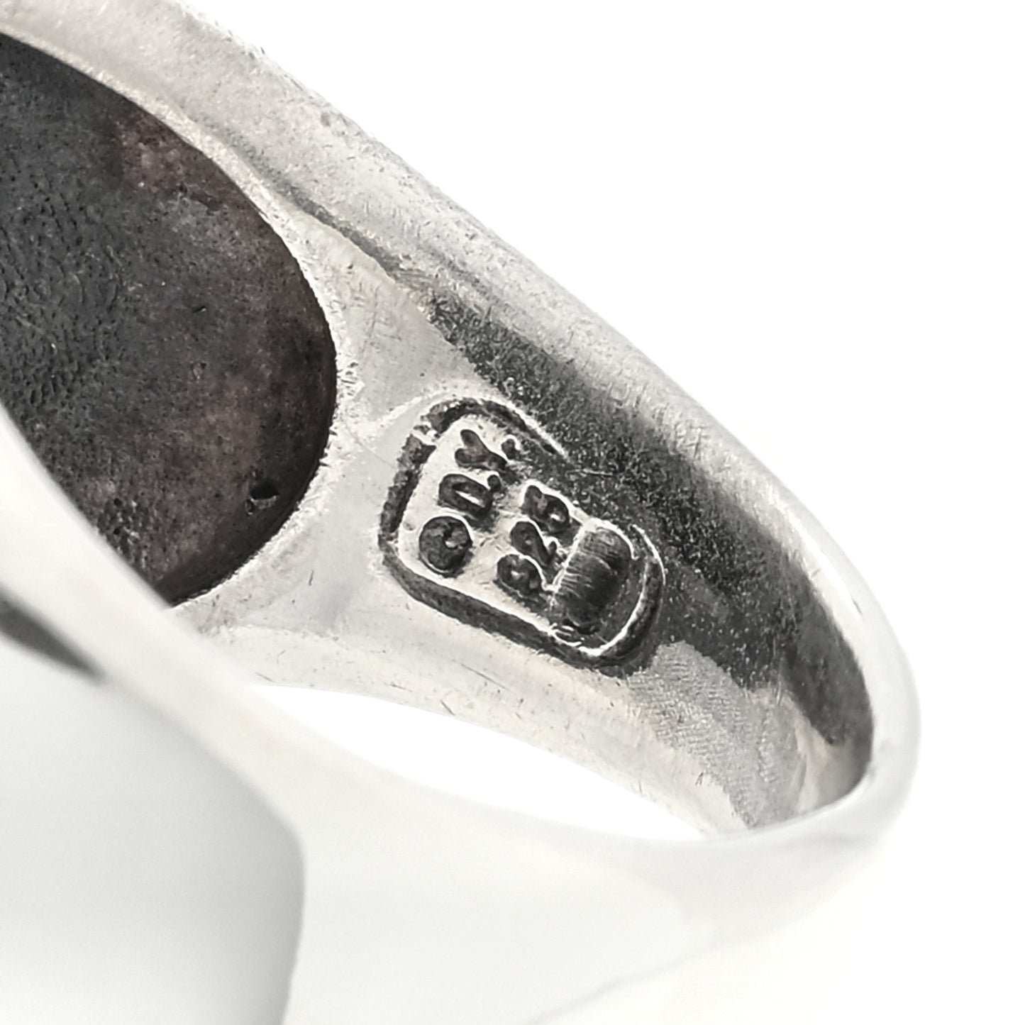 Sterling Silver Diamond Black Onyx 14mm Albion Statement Ring 53 6.5