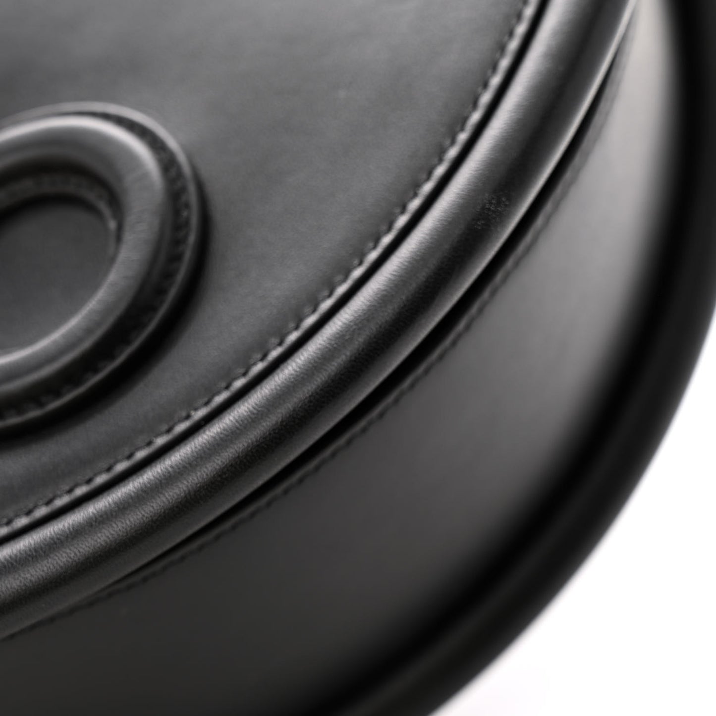 Calfskin Aura Shoulder Bag Black
