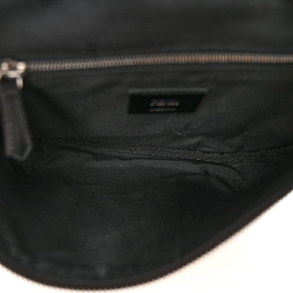Fendi Shiny Glazed Fabric Vitello Cover FF 1974 Logo Belt Bag Tobacco Moro Giallo Ebano 5 of 10