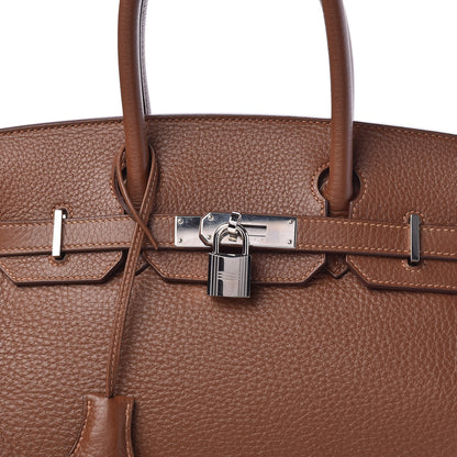 Hermes Taurillon Clemence Birkin 30 Marron D'Inde 10 of 14