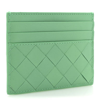 Bottega Veneta Nappa Intrecciato Card Holder Teal 3 of 9