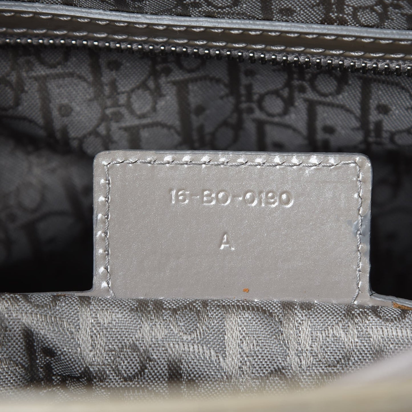 Patent Cannage Large Lady Dior Beige