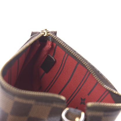 Louis Vuitton Damier Ebene Complice Trunks and Bags Mini Pochette Accessories Red 9 of 10