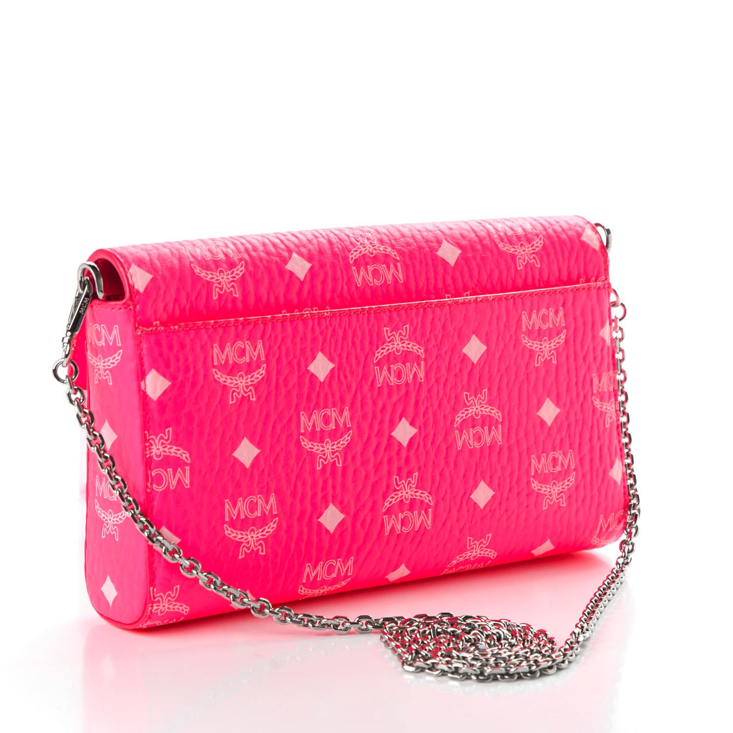 Visetos Monogram Medium Millie Crossbody Bag Neon Pink