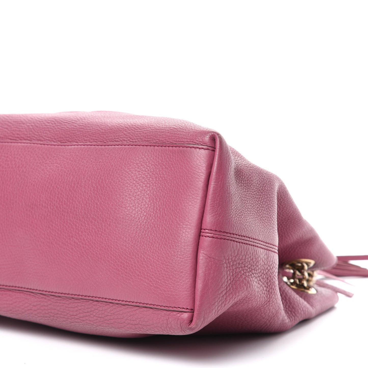 Pebbled Calfskin Medium Soho Chain Shoulder Bag Peonia Flower