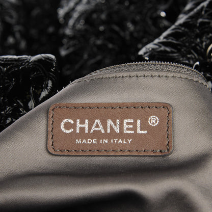 Chanel Vinyl Graphic Edge Tote Black 8 of 10