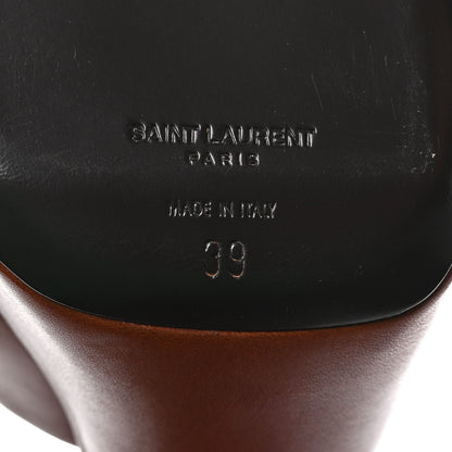 Saint Laurent Vendome Bianca 85 Platform Sandals 39 Cognac 7 of 8