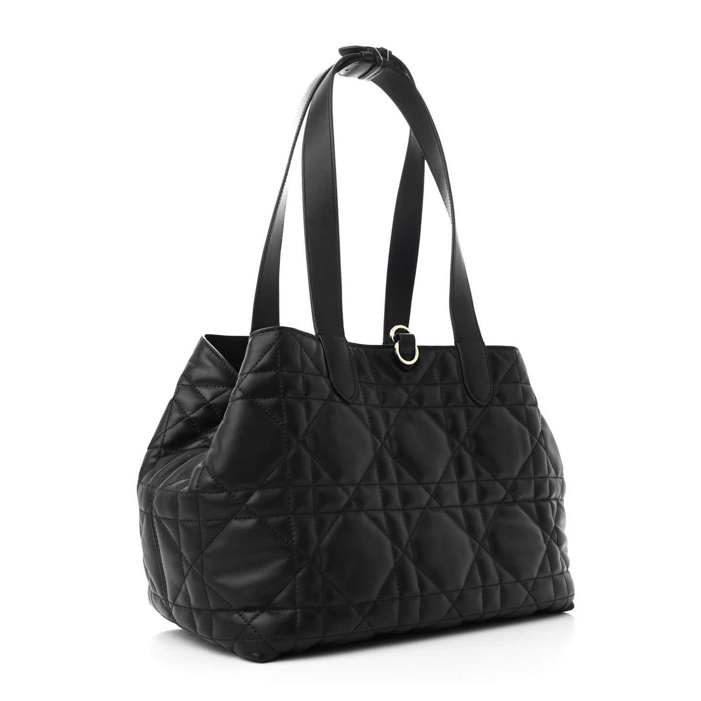 Calfskin Macrocannage Medium Toujours Black