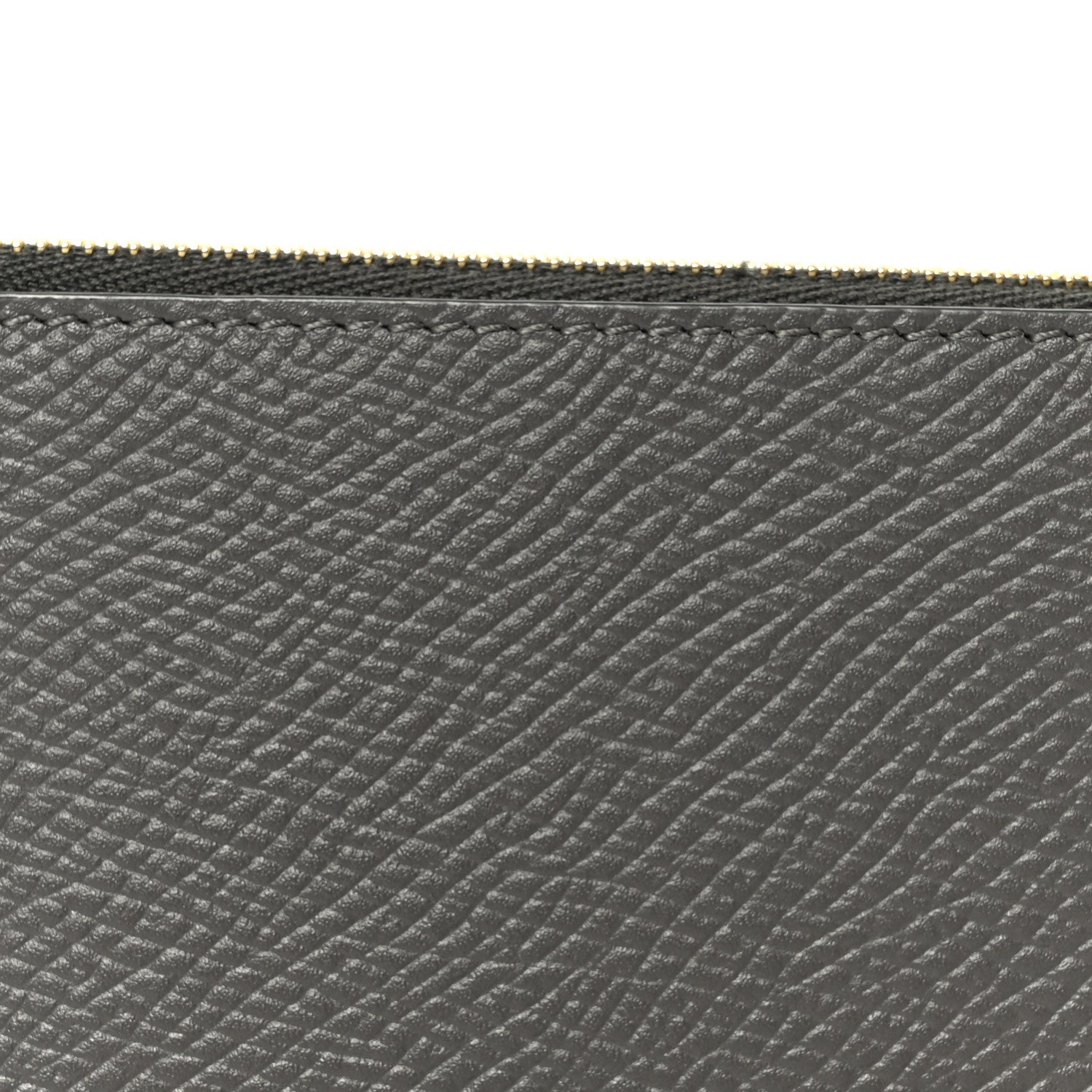 Celine Grained Calfskin Zipped Card Holder Grey 9 of 10