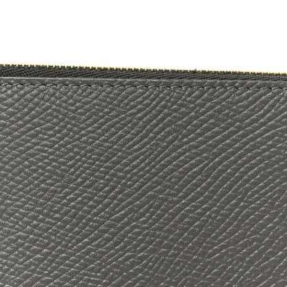 Celine Grained Calfskin Zipped Card Holder Grey 9 of 10