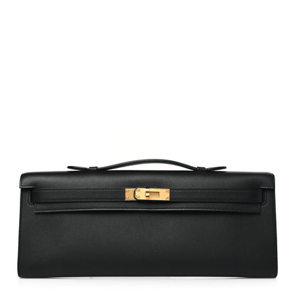 Hermes Swift Kelly Cut Clutch Pochette Black 1 of 9