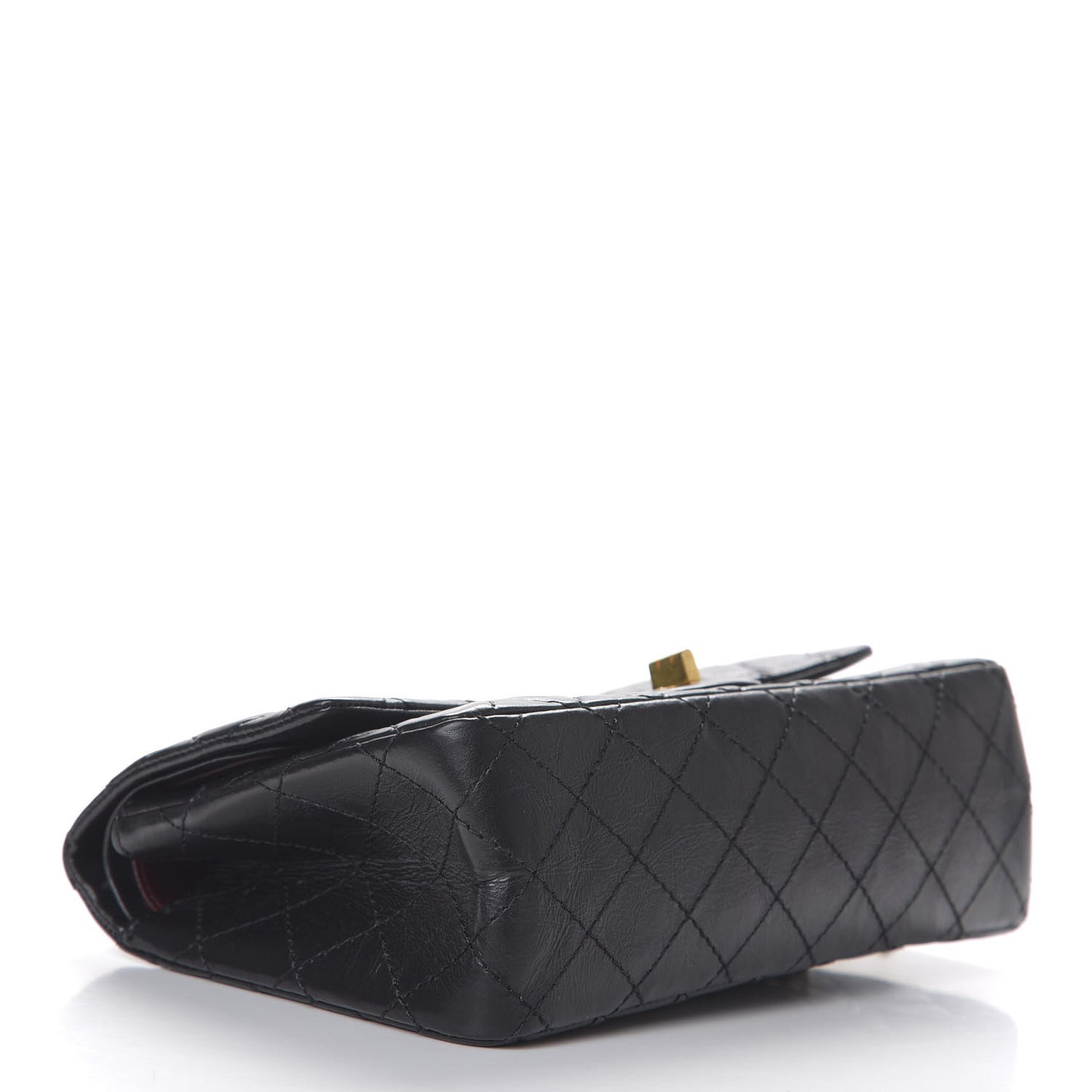Aged Calfskin Quilted 2.55 Reissue 225 Flap Black