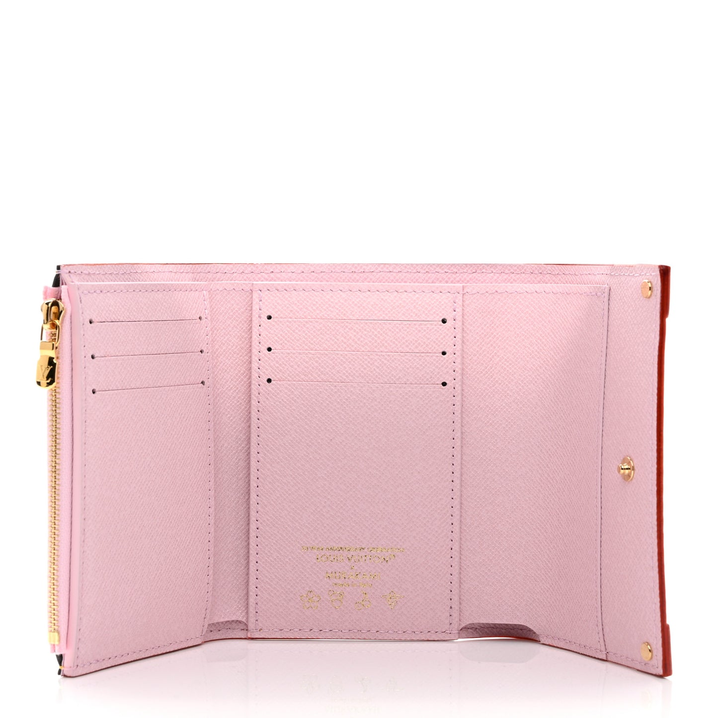 LV X TM Monogram Cherry Blossom Victorine Wallet Sakura Brown
