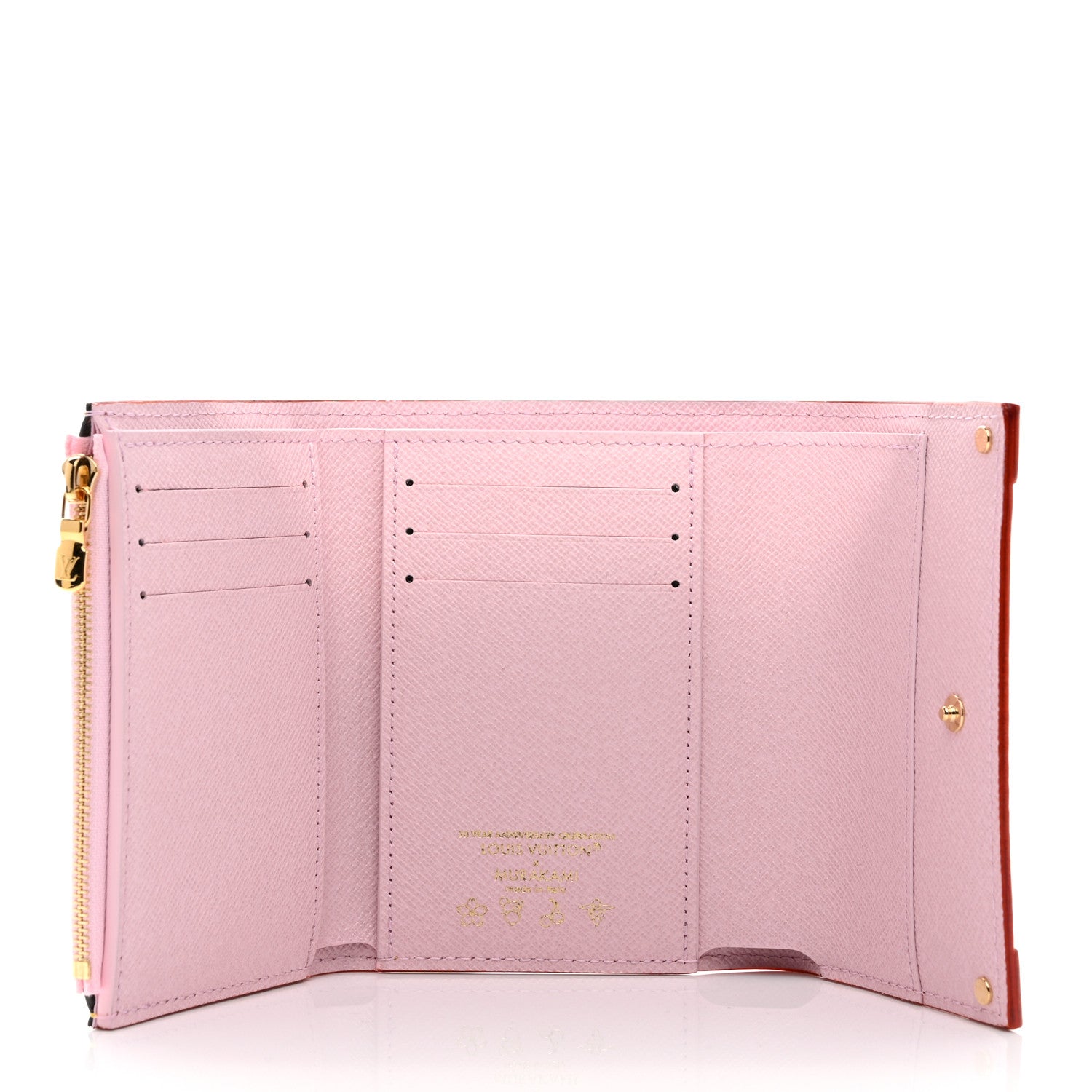 Louis Vuitton LV X TM Monogram Cherry Blossom Victorine Wallet Sakura Brown 5 of 6