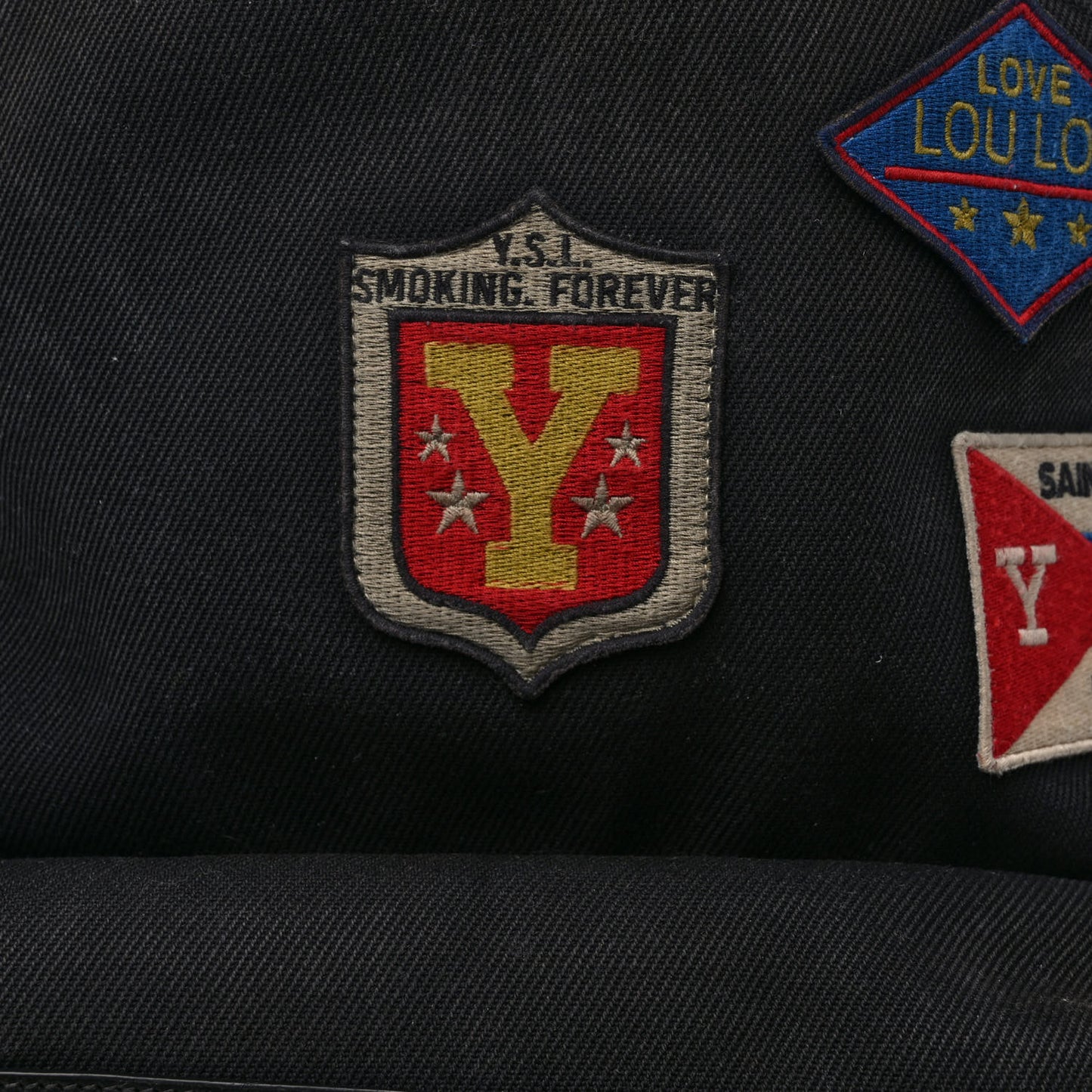 Twill Patches City Backpack Black