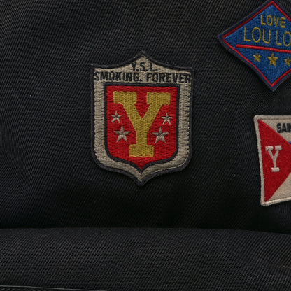 Saint Laurent Twill Patches City Backpack Black 11 of 12