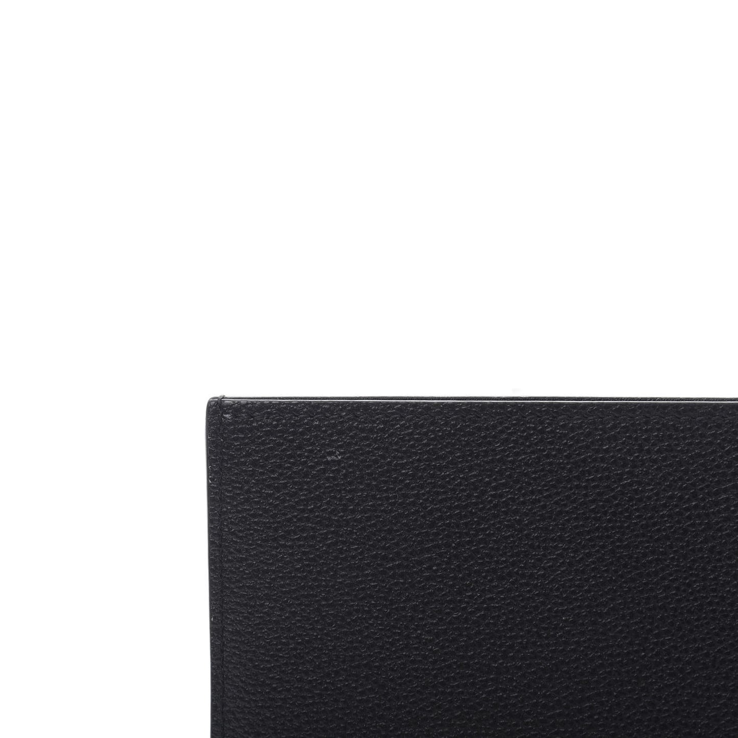 Calfskin Felicie Chain Wallet Card Holder Insert Black