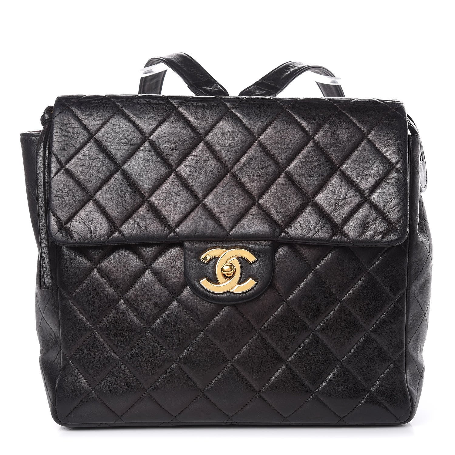 Chanel Lambskin Quilted Backpack Black 1 of 18