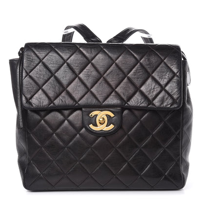 Chanel Lambskin Quilted Backpack Black 1 of 18