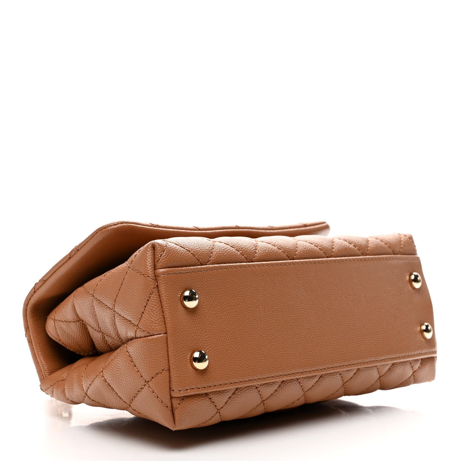 Chanel Caviar Quilted Mini Coco Handle Flap Brown 4 of 10