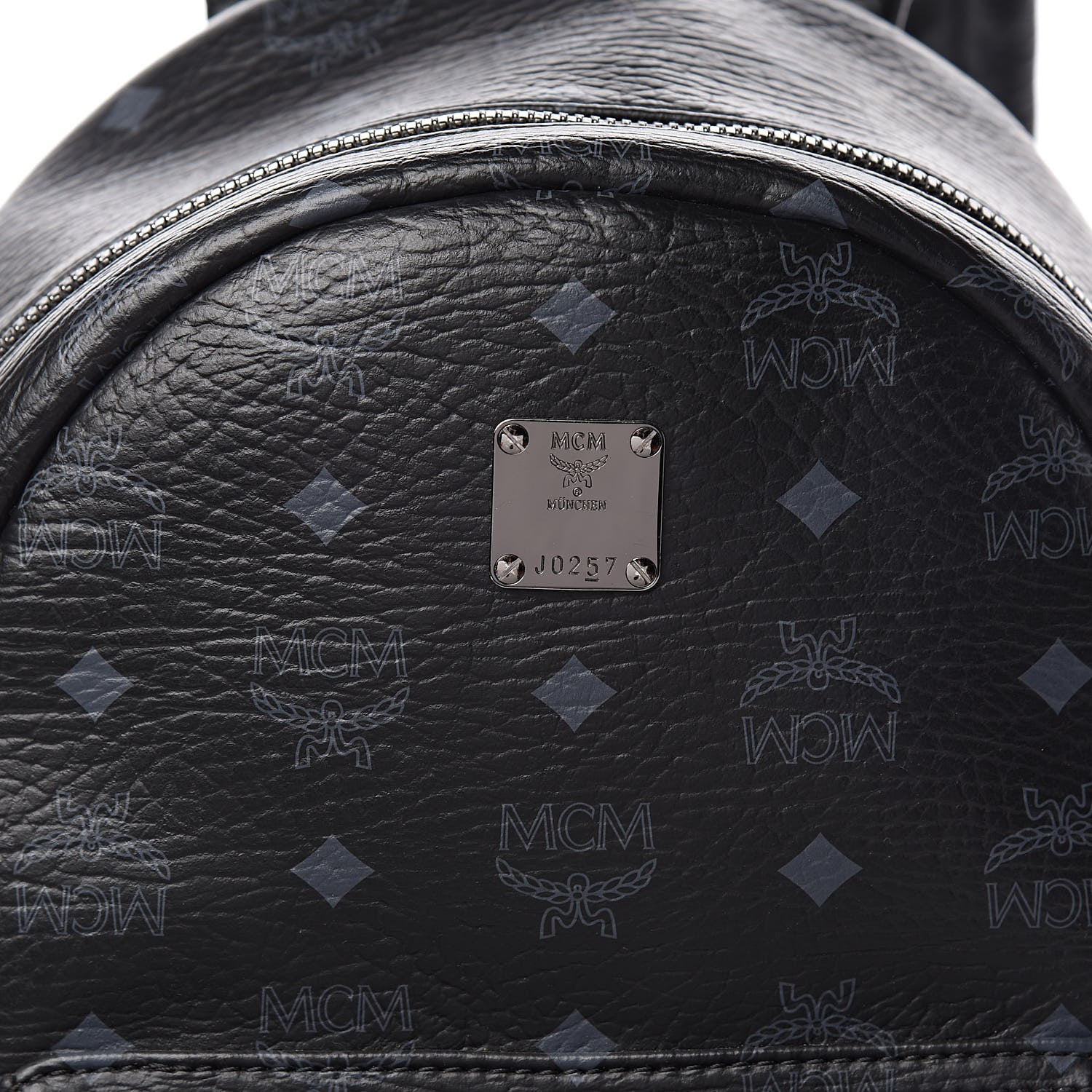 MCM Visetos Small Side Stud Stark Backpack Black 11 of 11