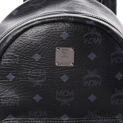 MCM Visetos Small Side Stud Stark Backpack Black 11 of 11