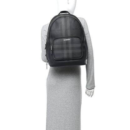 Burberry London Check Logo Rocco Backpack Charcoal 2 of 8
