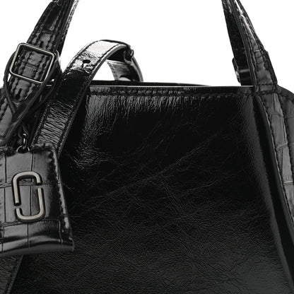 Marc Jacobs Calfskin Crocodile Embossed The Director Tote Black 8 of 10