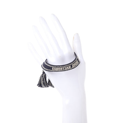 Christian Dior Woven Cotton J'Adior Friendship Bracelet Navy 2 of 4