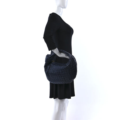 Bottega Veneta Nappa Intrecciato Teen Jodie Navy 2 of 8