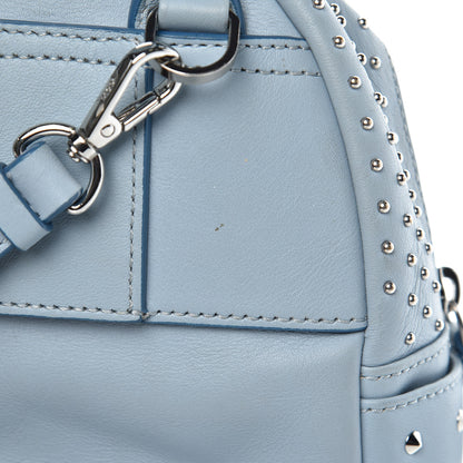 MCM Calfskin Stud X-Mini Stark Bebe Boo Backpack Sky Blue 11 of 11