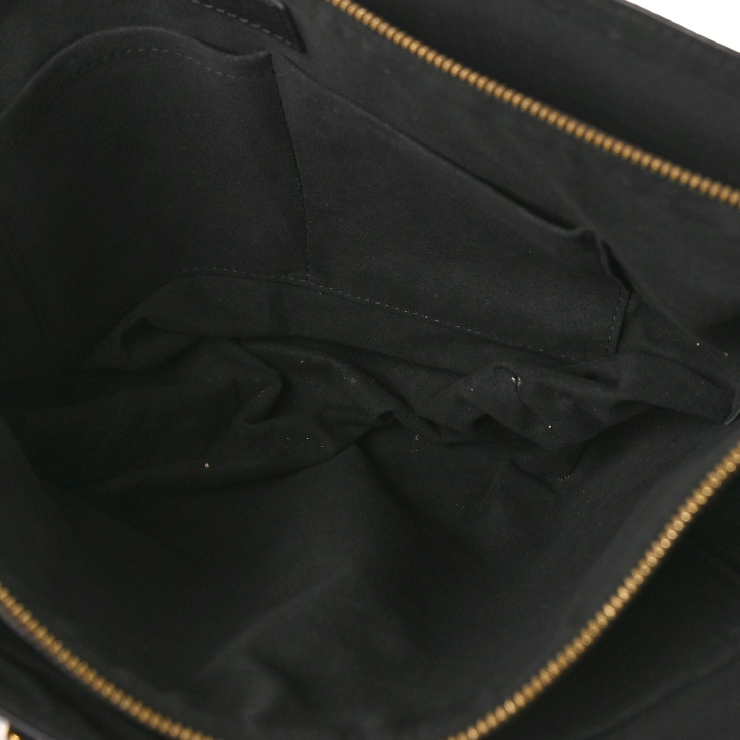 Monogram Flower Zipped Tote MM Black