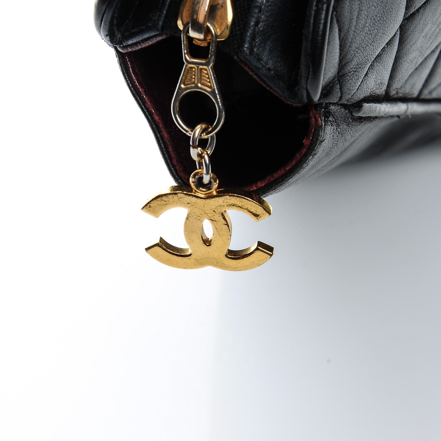 Chanel Lambskin Quilted Top Handle Bag Black 5 of 10