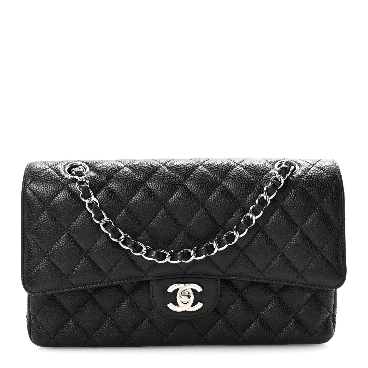 Chanel Caviar Quilted Medium Double Flap Black 1 of 11