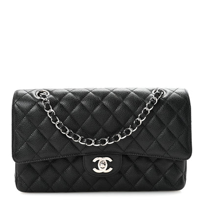 Chanel Caviar Quilted Medium Double Flap Black 1 of 11
