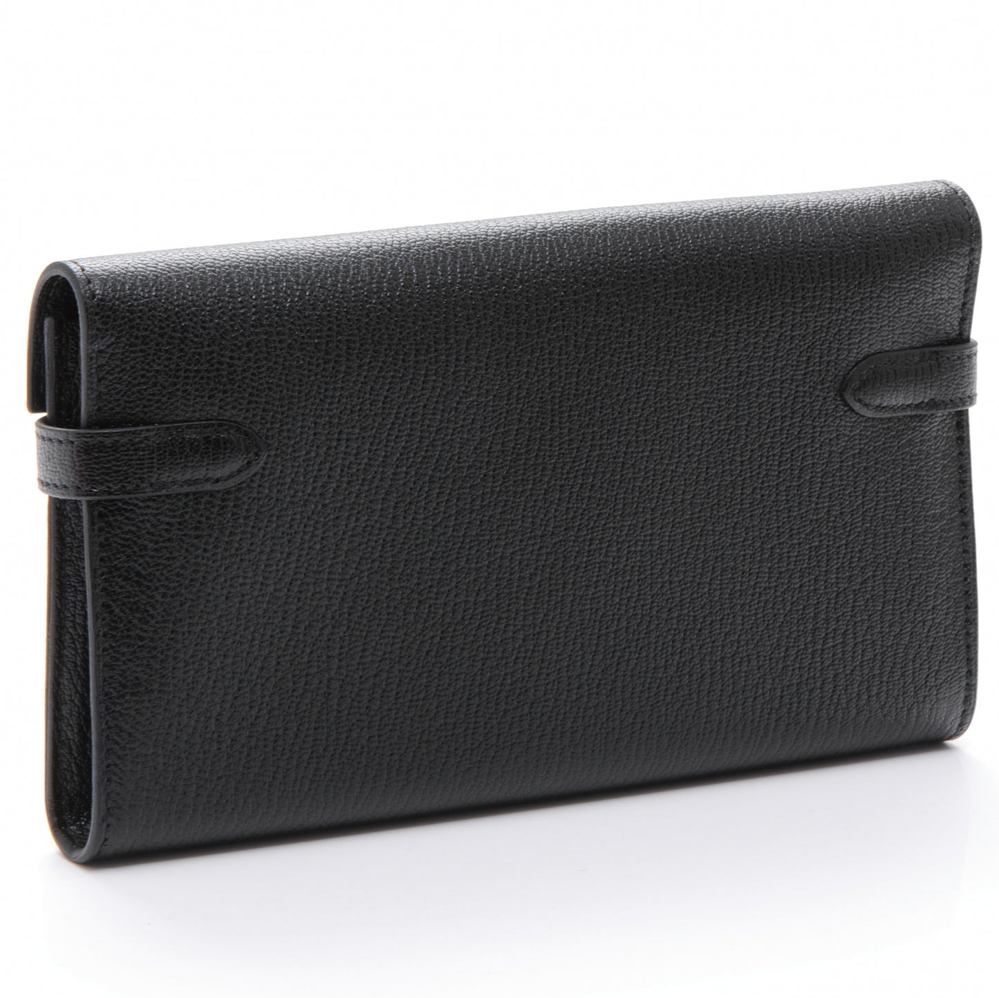 Chevre Kelly Longue Wallet Black