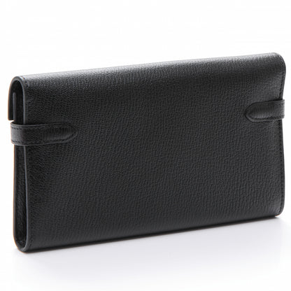 Hermes Chevre Kelly Longue Wallet Black 3 of 8
