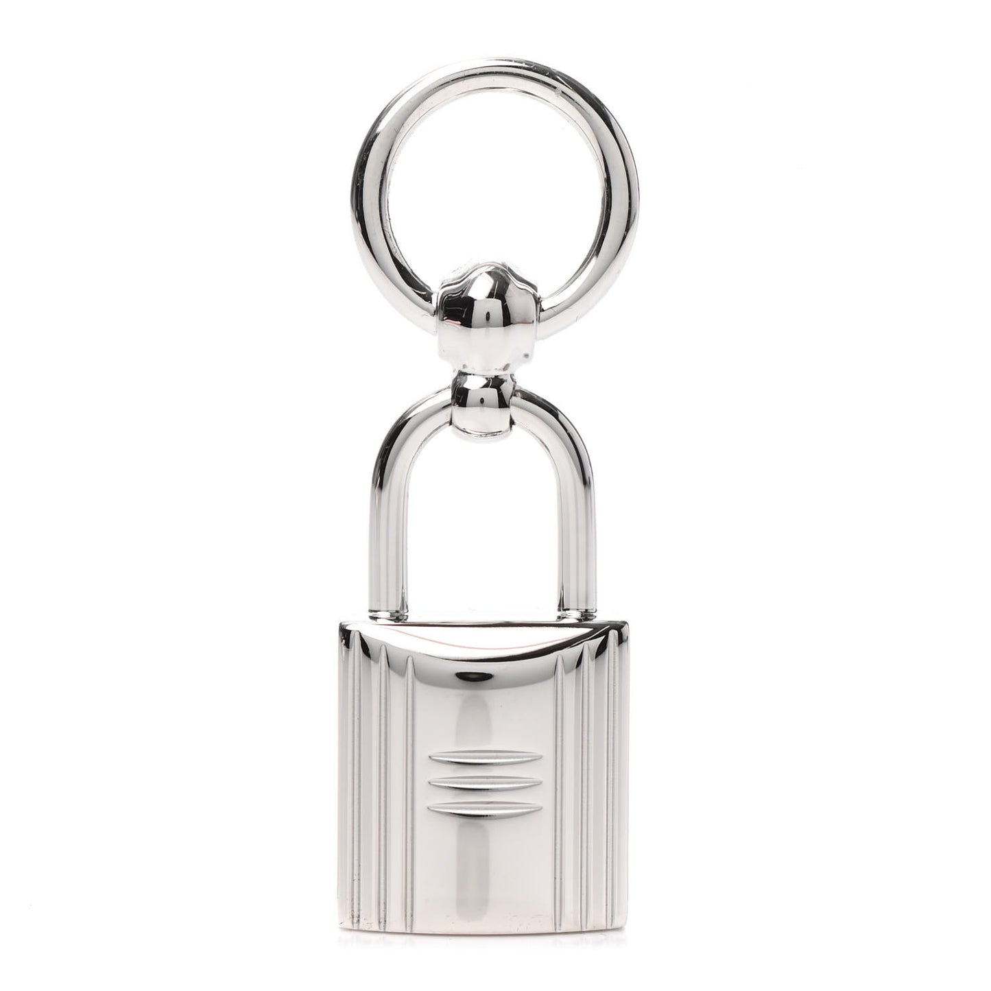 Palladium Mini Loop Charms Cadenas Scarf Ring Silver