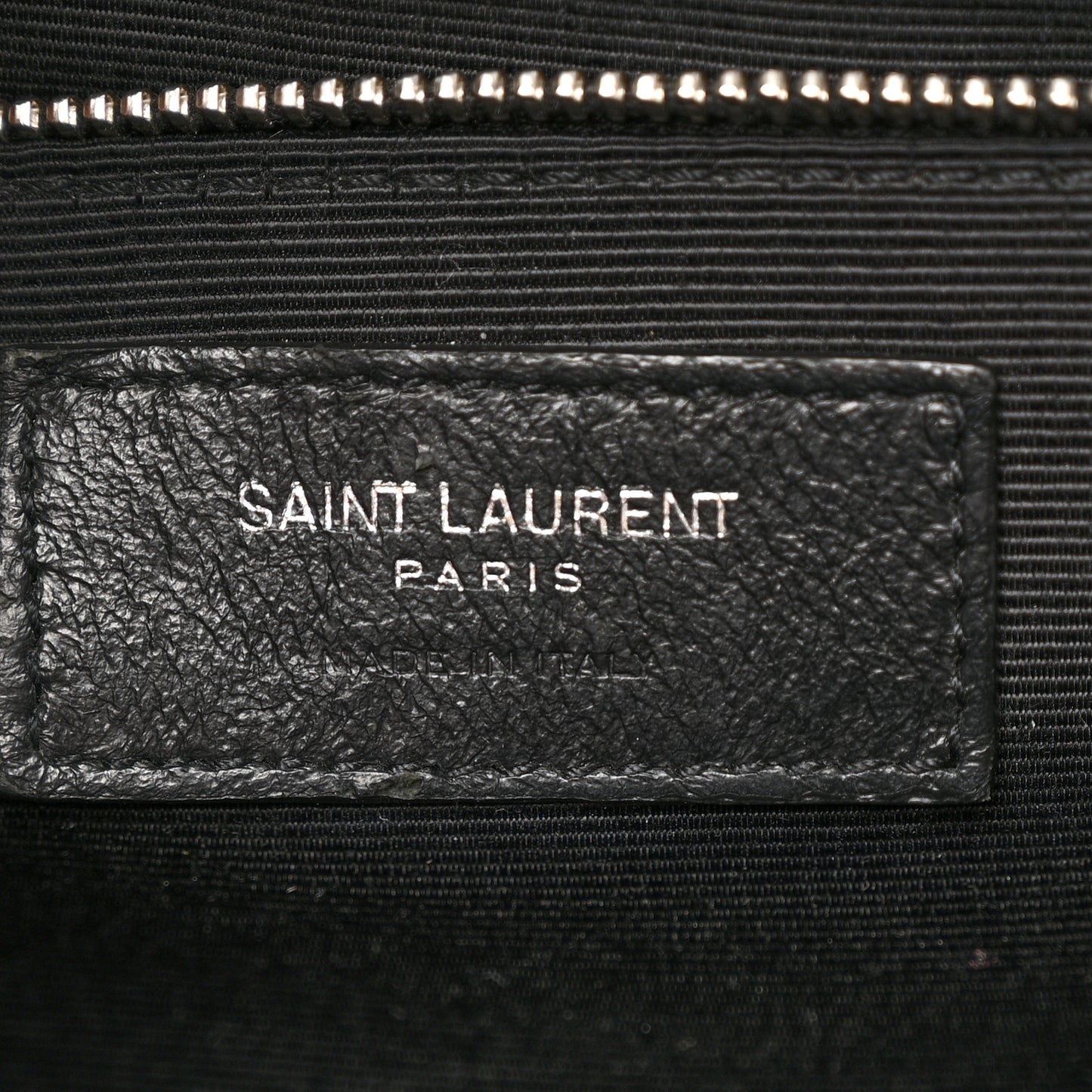 Grain De Poudre Textured Mixed Matelasse Large Triquilt Monogram Satchel Black
