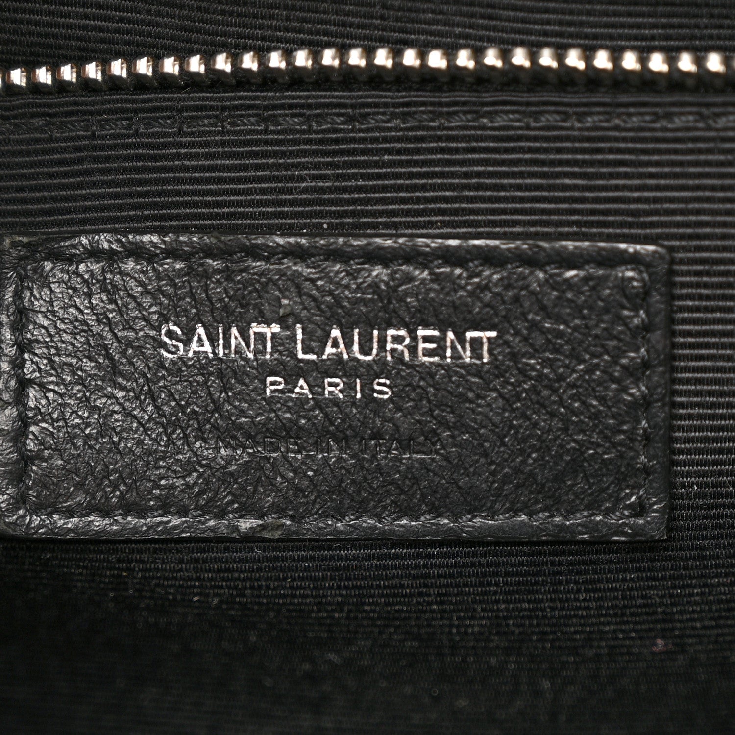 Saint Laurent Grain De Poudre Textured Mixed Matelasse Large Triquilt Monogram Satchel Black 6 of 12
