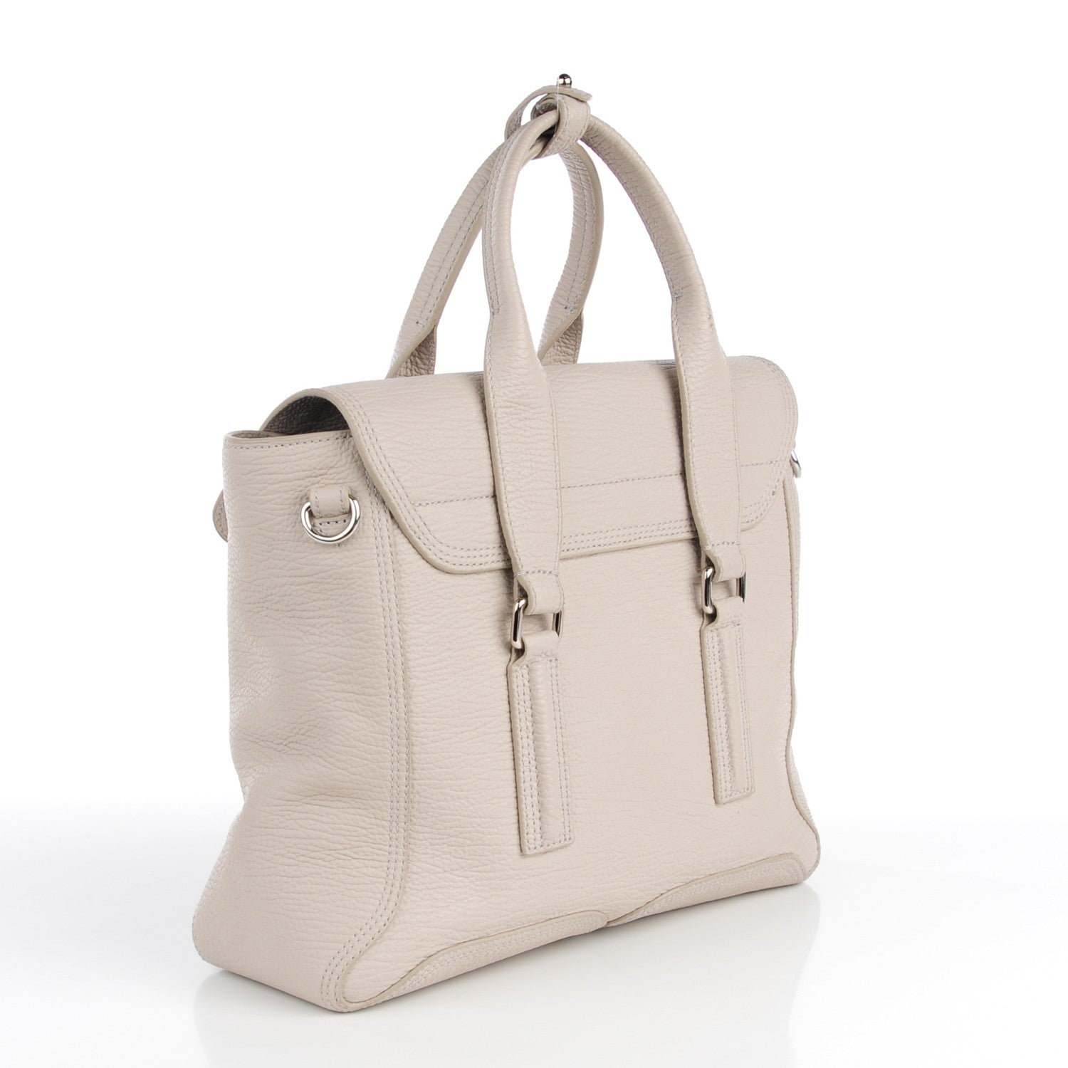 3.1 Phillip Lim 3.1 Textured Calfskin Medium Pashli Satchel Feather 4 of 10