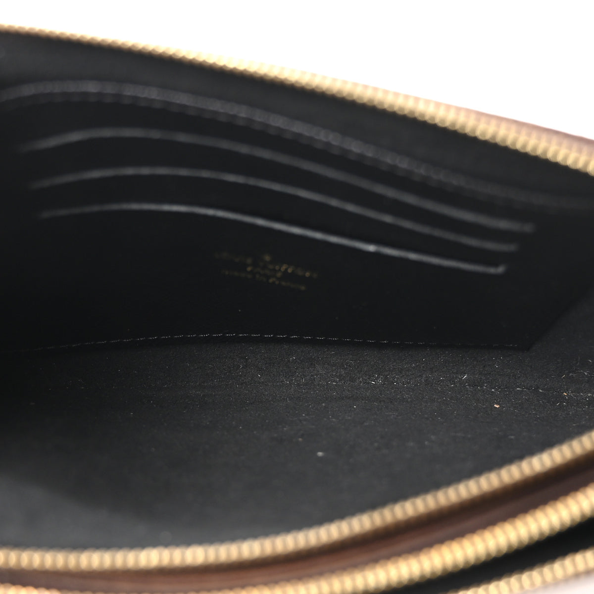 Reverse Monogram Giant Double Zip Pochette