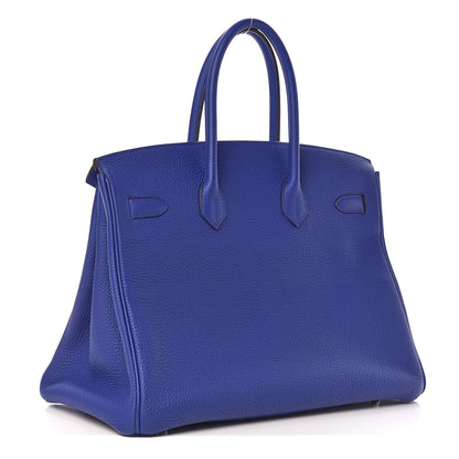 Hermes Togo Birkin 35 Bleu Electrique 3 of 35