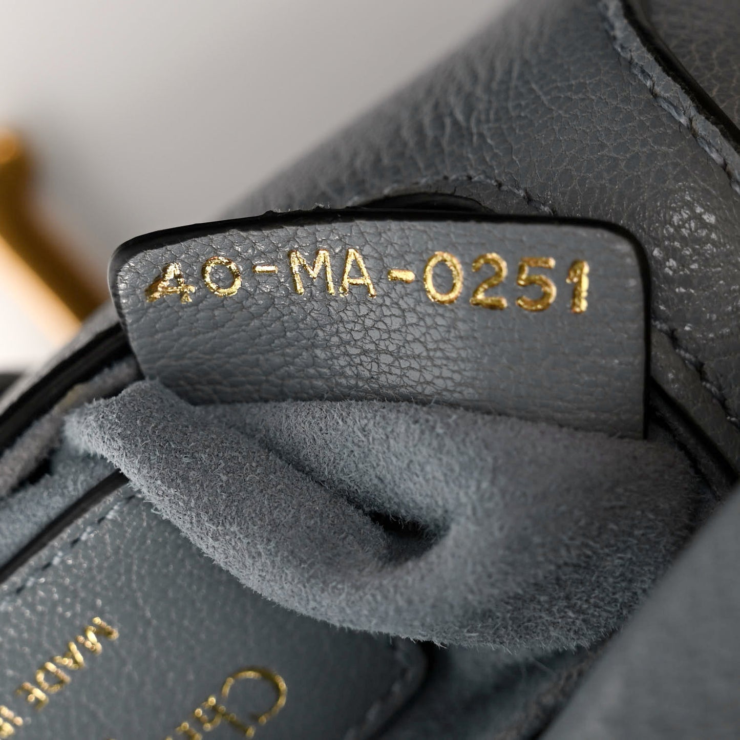 Goatskin Micro Saddle Bag Cloud Blue