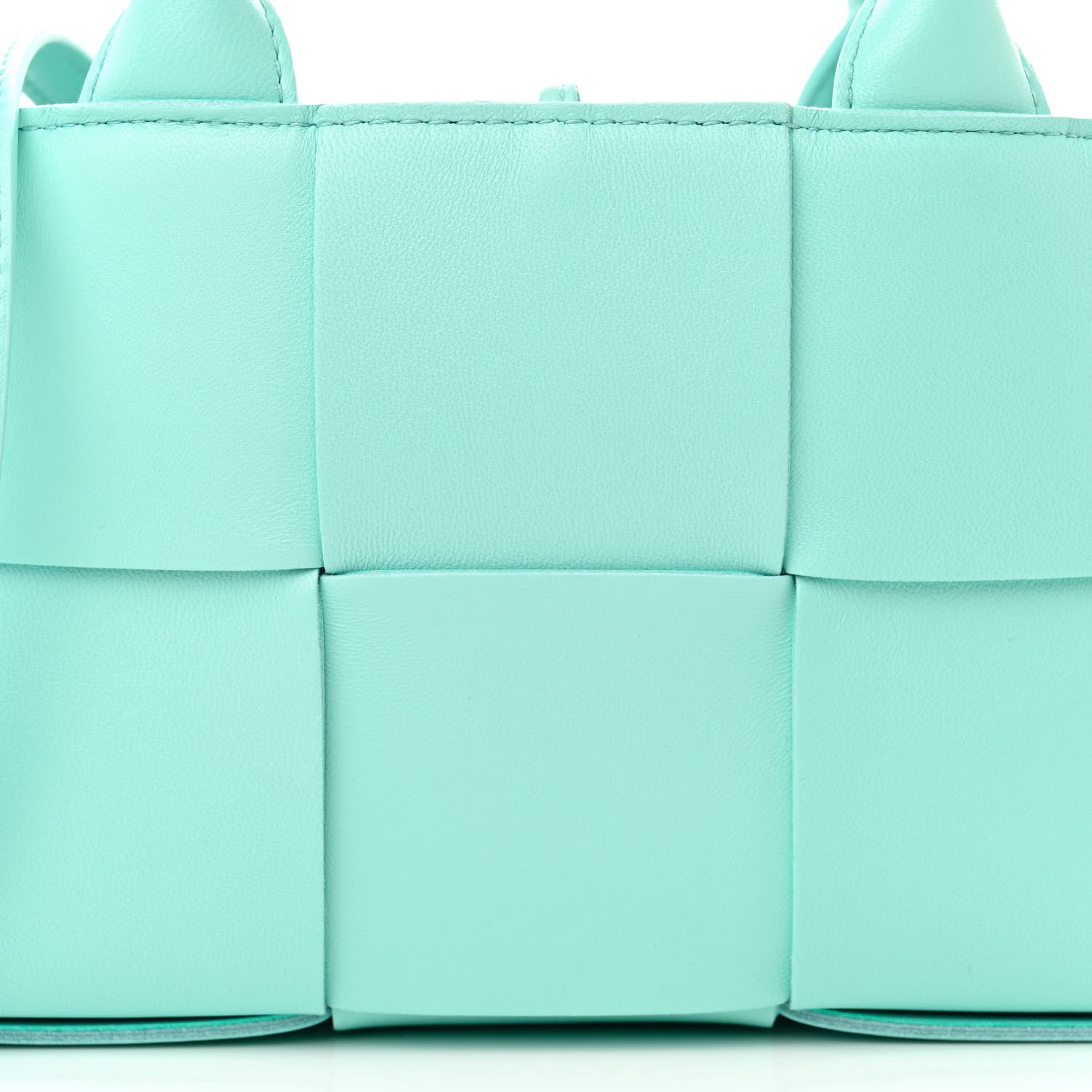 Bottega Veneta Lambskin Maxi Intreccio Candy Arco Tote Celadon 8 of 10