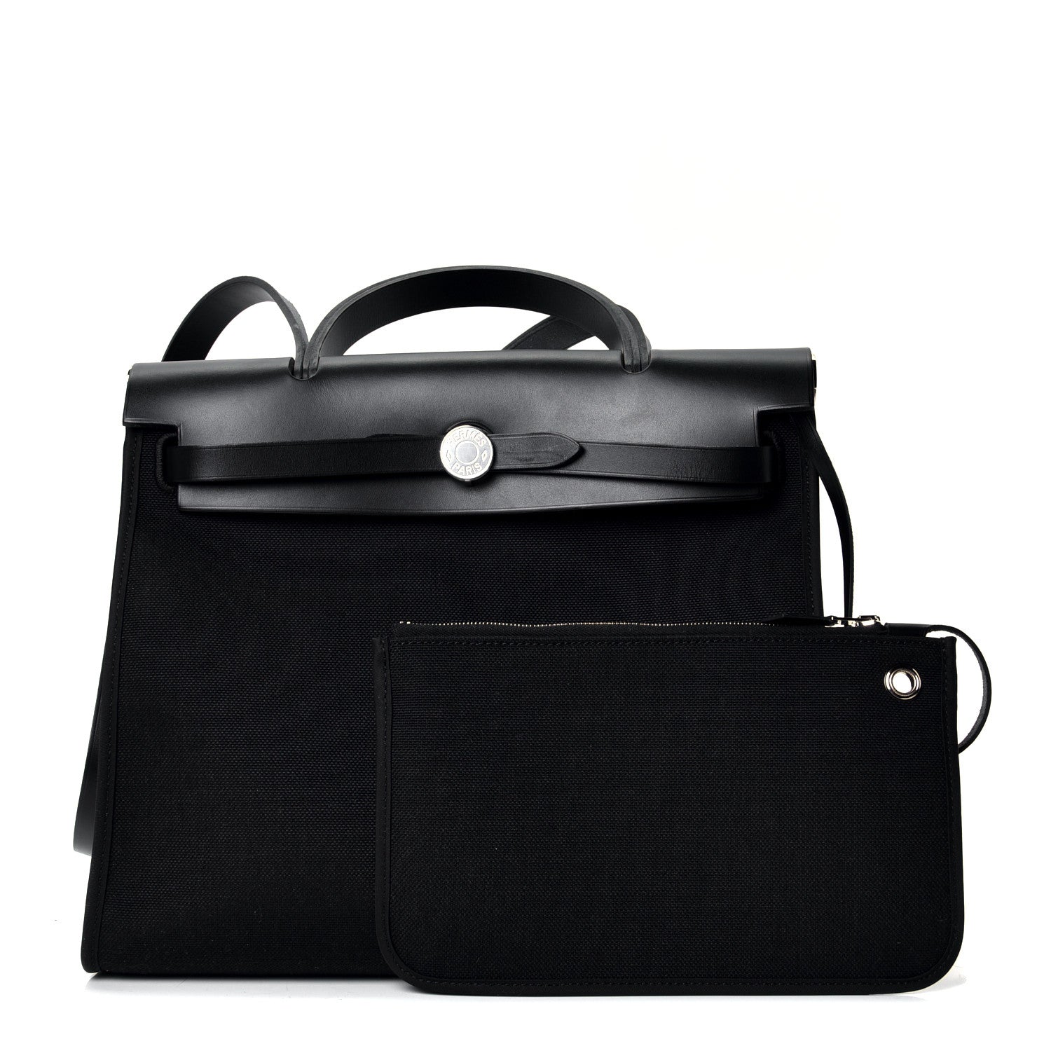 Hermes Toile Vache Hunter Herbag Zip PM 31 Black 5 of 5