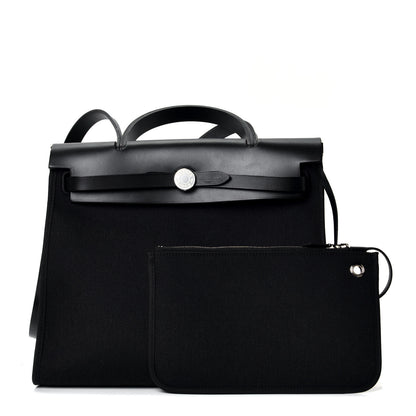 Hermes Toile Vache Hunter Herbag Zip PM 31 Black 5 of 5