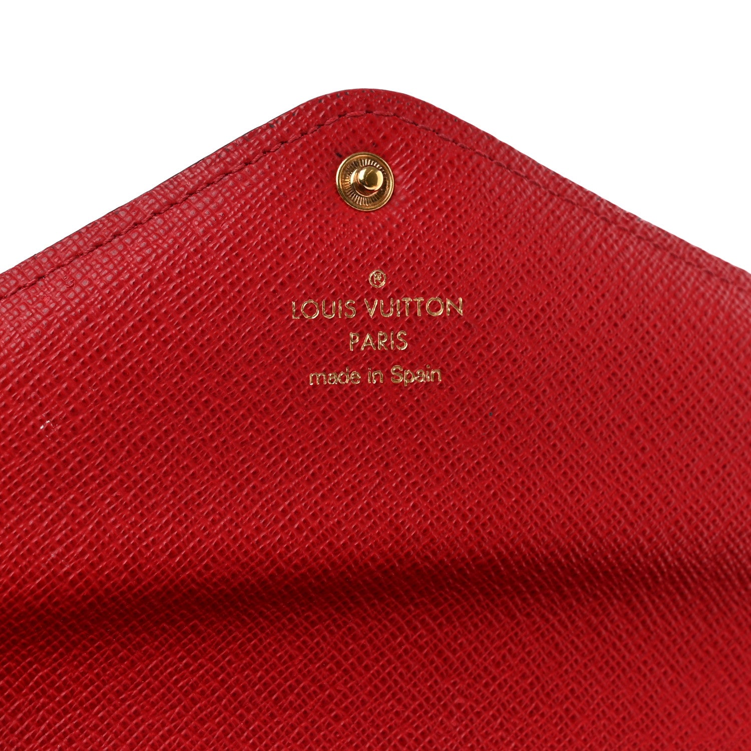 Louis Vuitton Damier Ebene Josephine Wallet Red 6 of 12