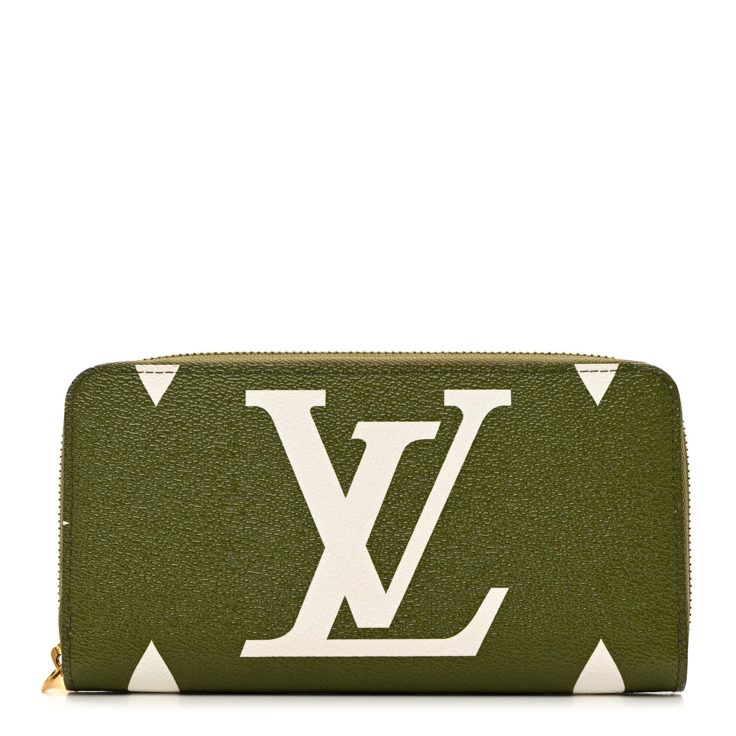 Louis Vuitton Monogram Giant Zippy Wallet Kaki White 1 of 7